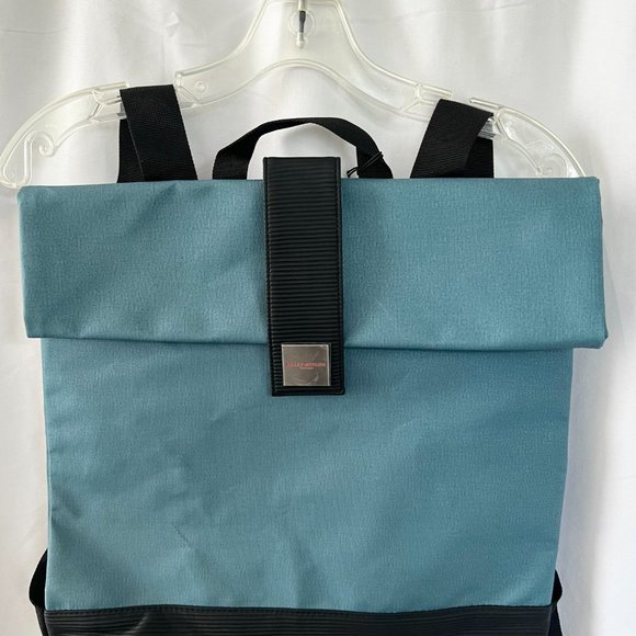 NWT Issey Miyake Parfums Blue Black Unisex Backpack Bag - Picture 3 of 16